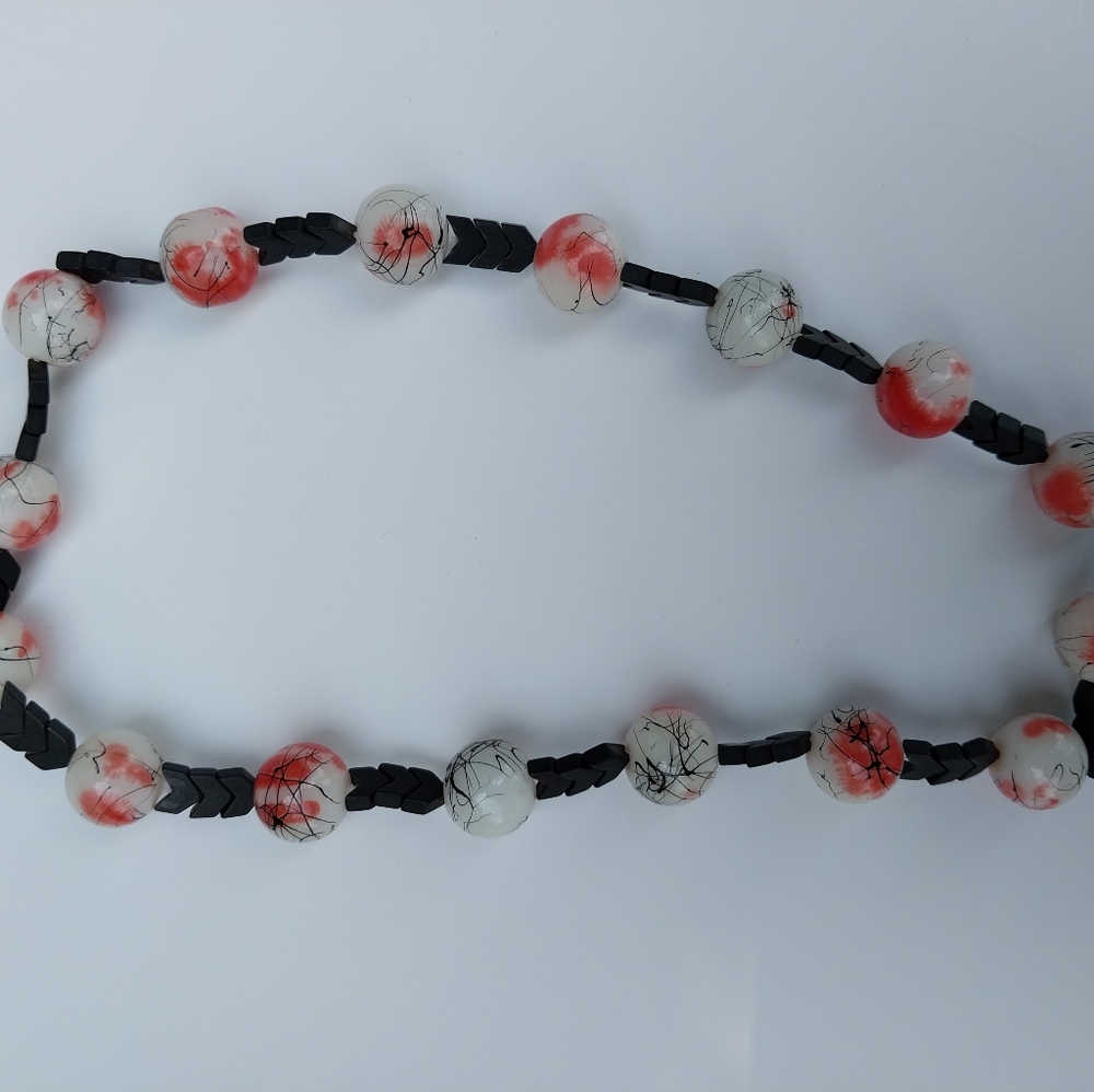 Black Red Splatter Arrow Necklace Bundles Available